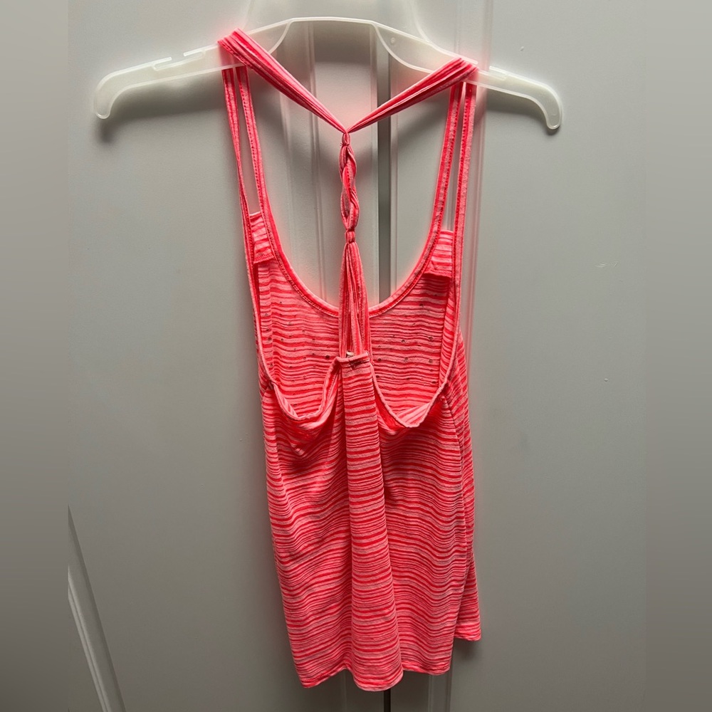Pink Racerback Loose Fitting Tank - Picture 3 of 3